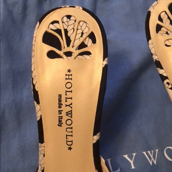 Hollywould black and white peep toe pumps - Picture 5 of 8